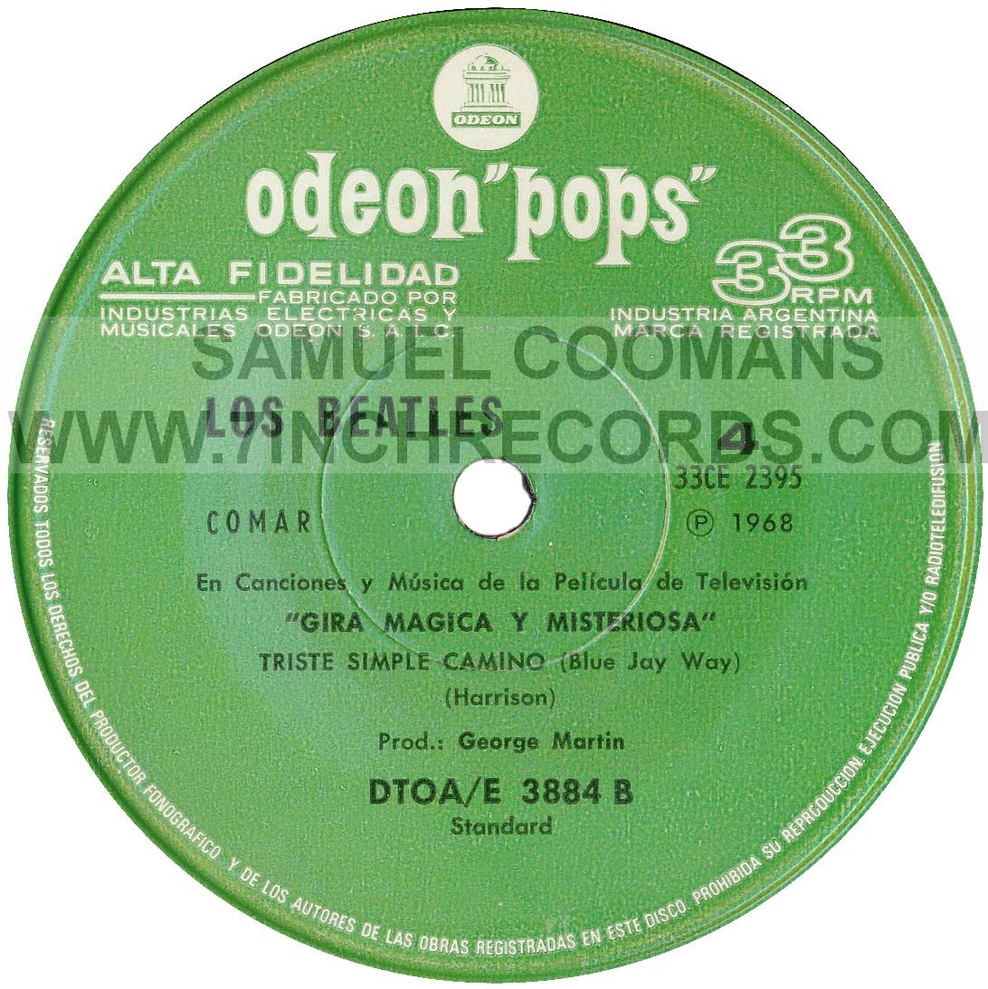 Label Bside of disc 2