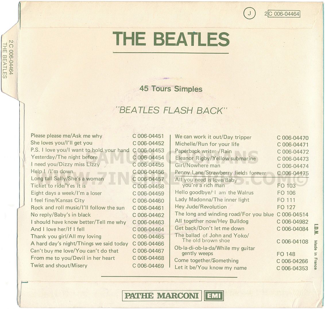 Front of sleeve
