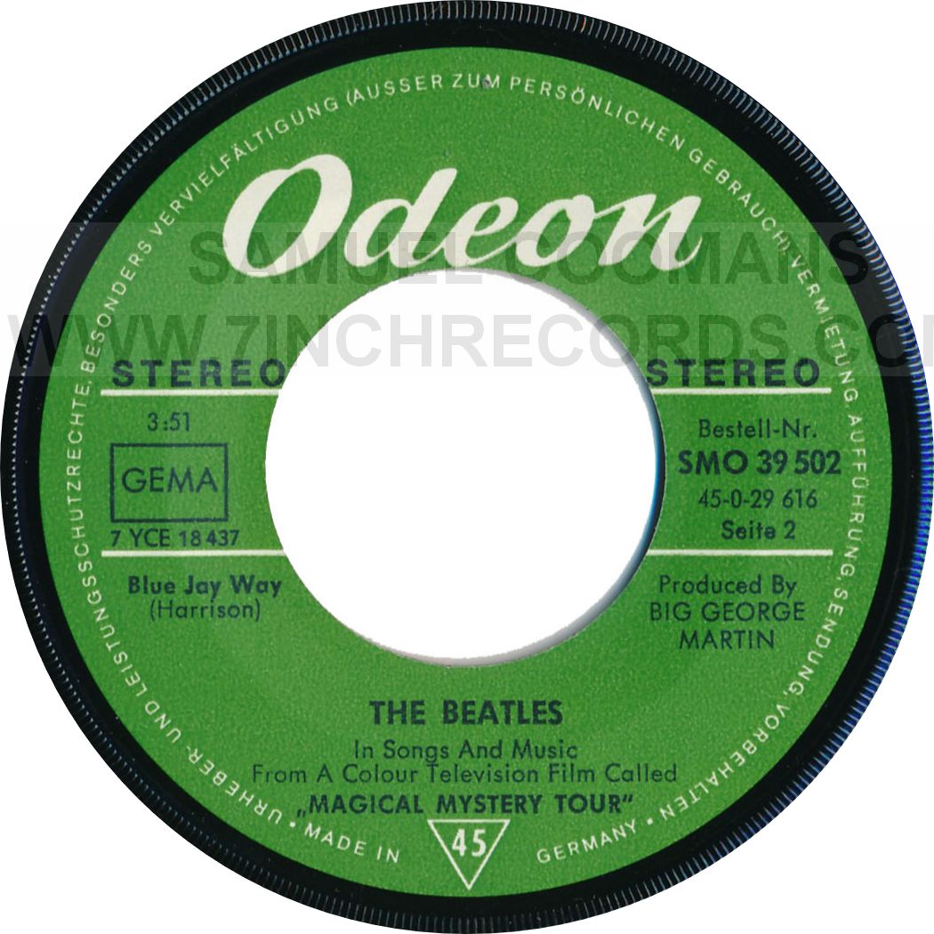 Label Bside of disc 2