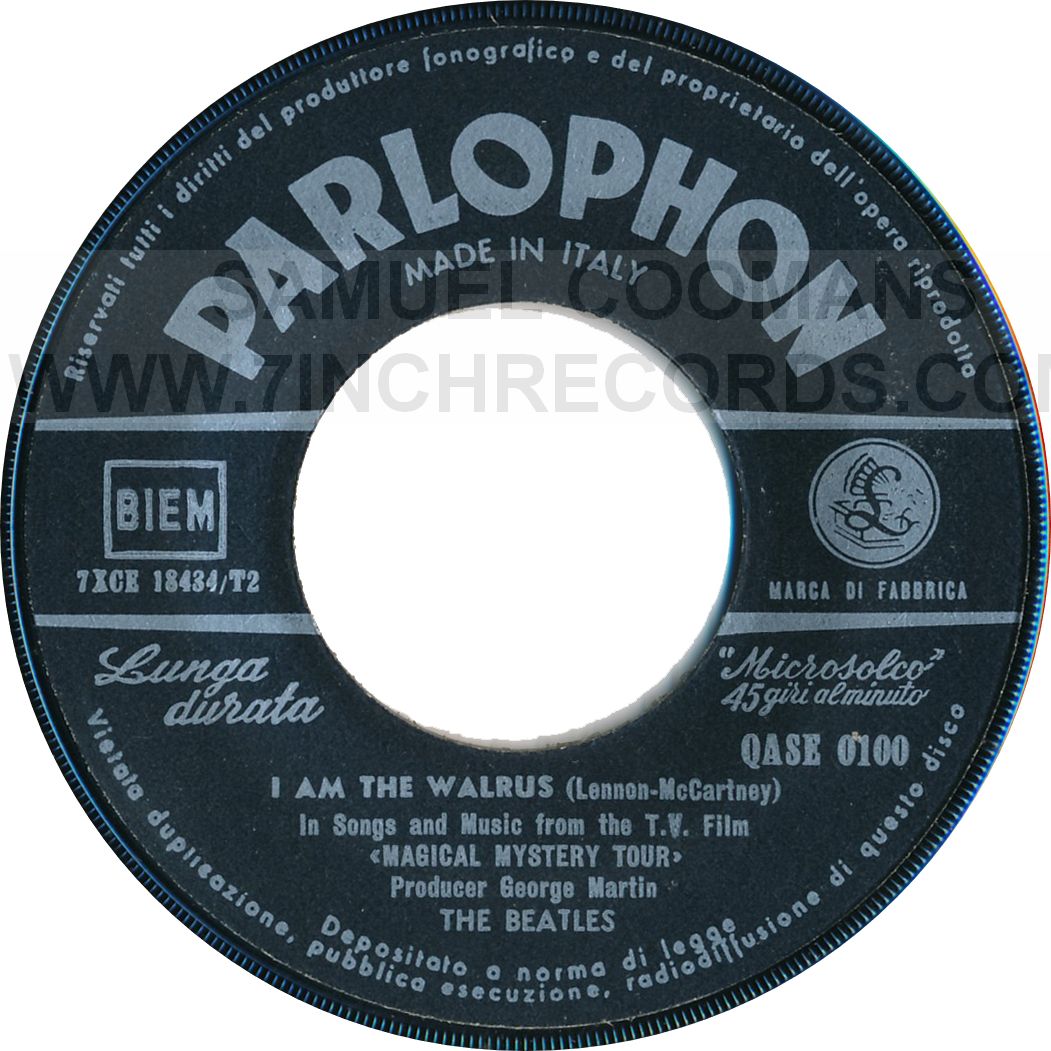 Label Bside of disc 1