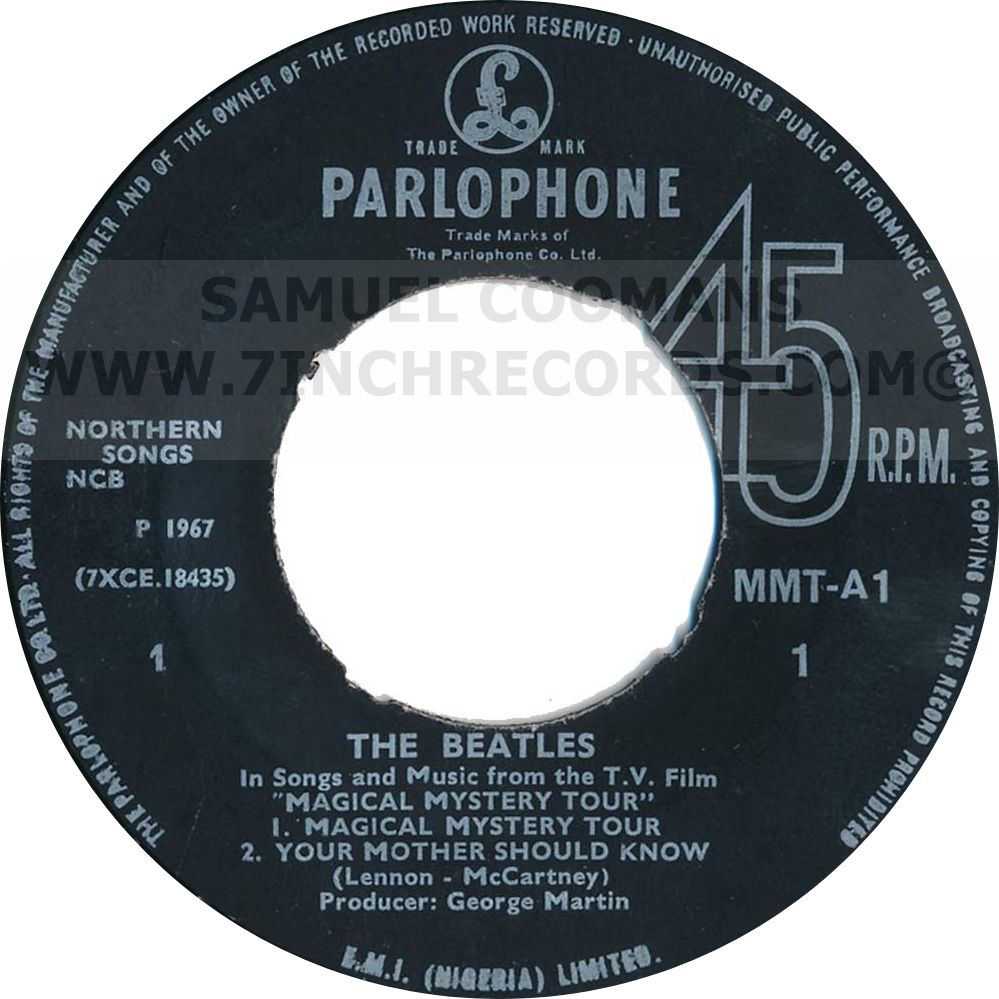 Label Aside of disc 1