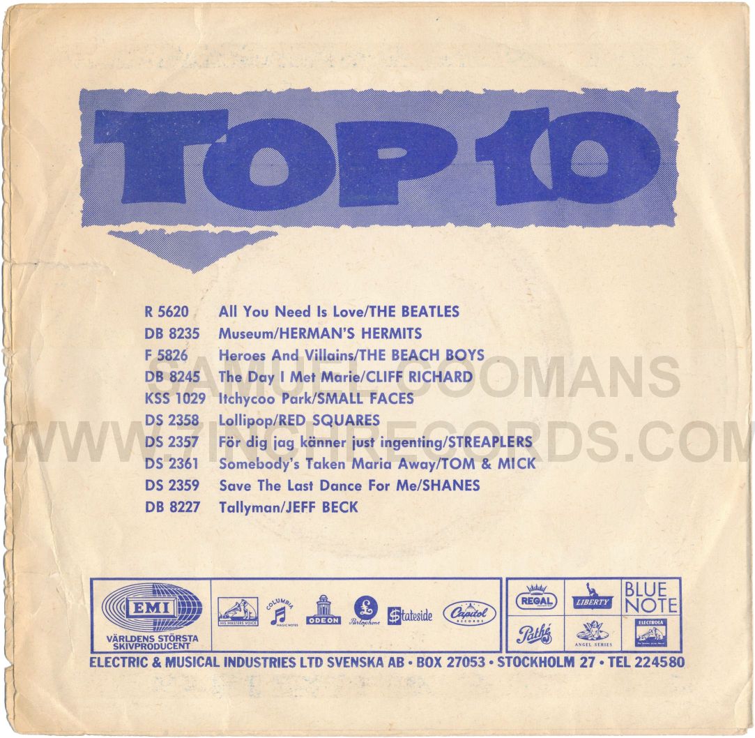 Back of sleeve