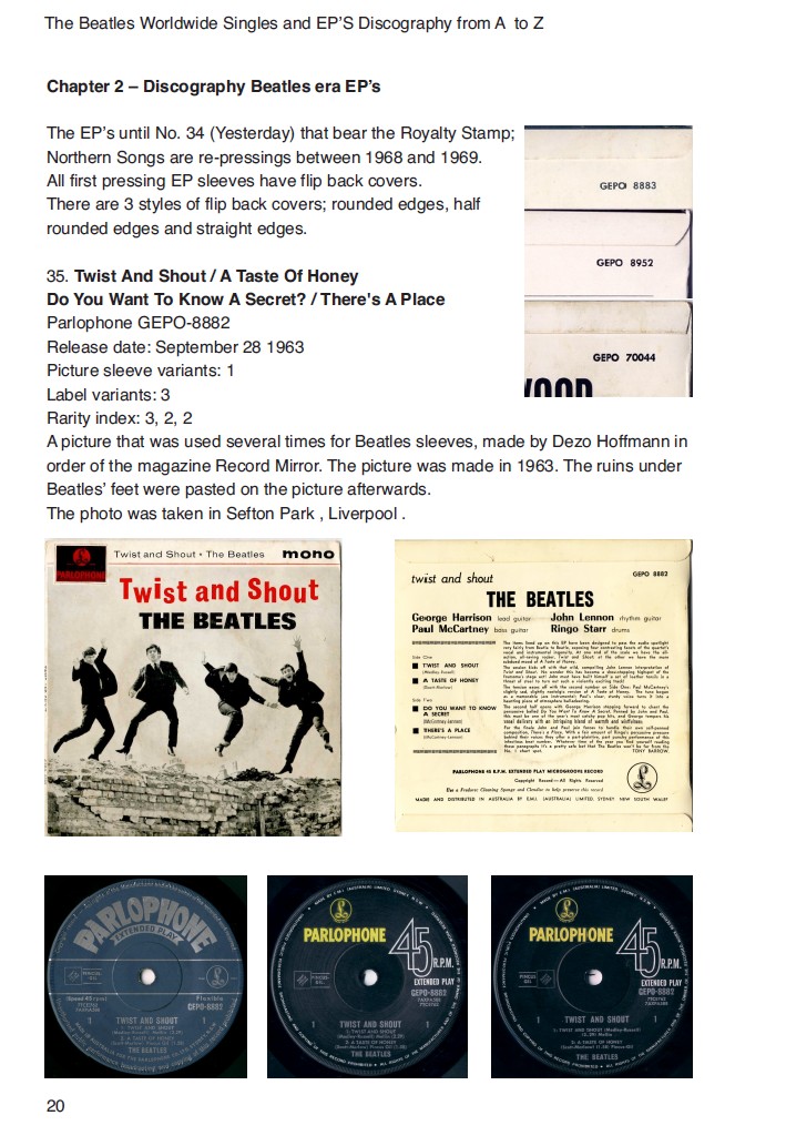 The Beatles worldwide singles and EP encyclopedia