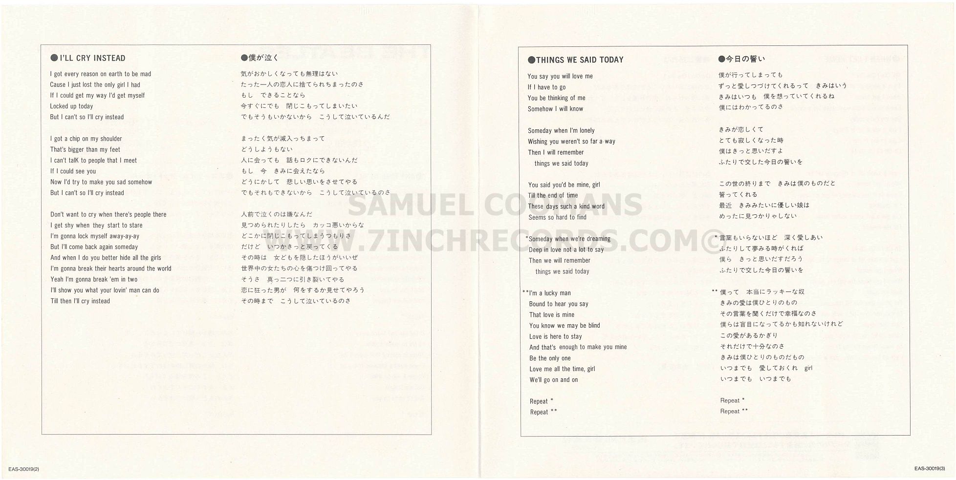 Inner Flaps of sleeve