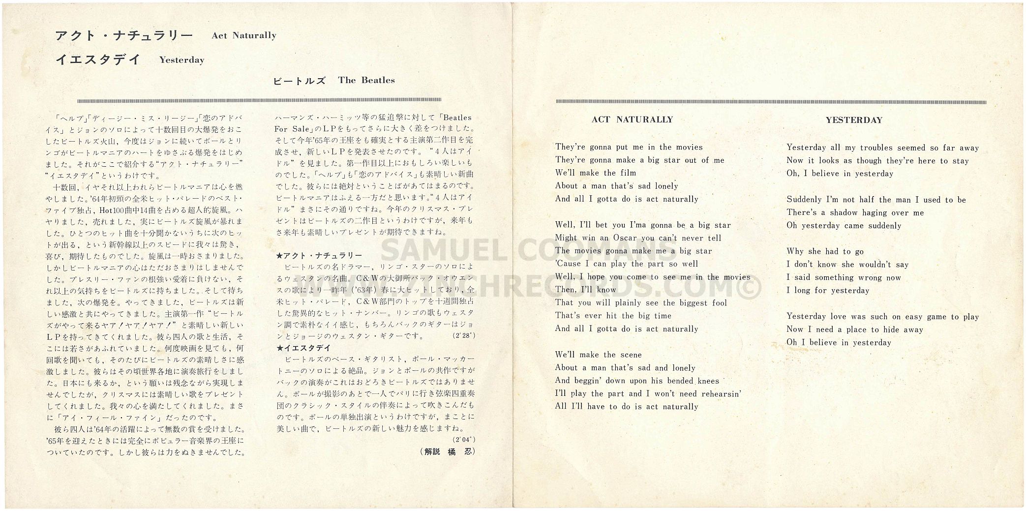 Inner Flaps of sleeve