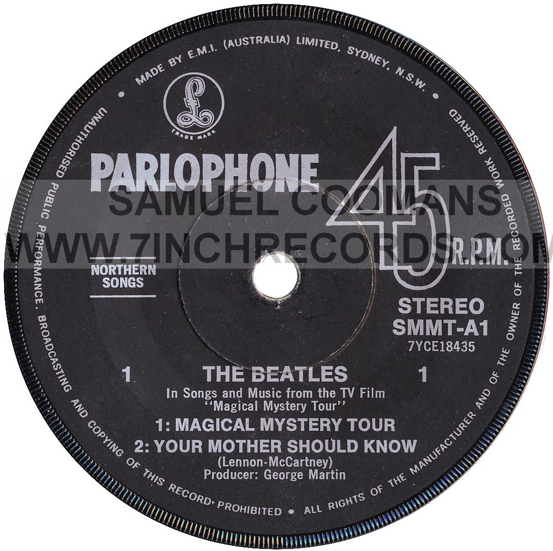 Label Aside of disc 1