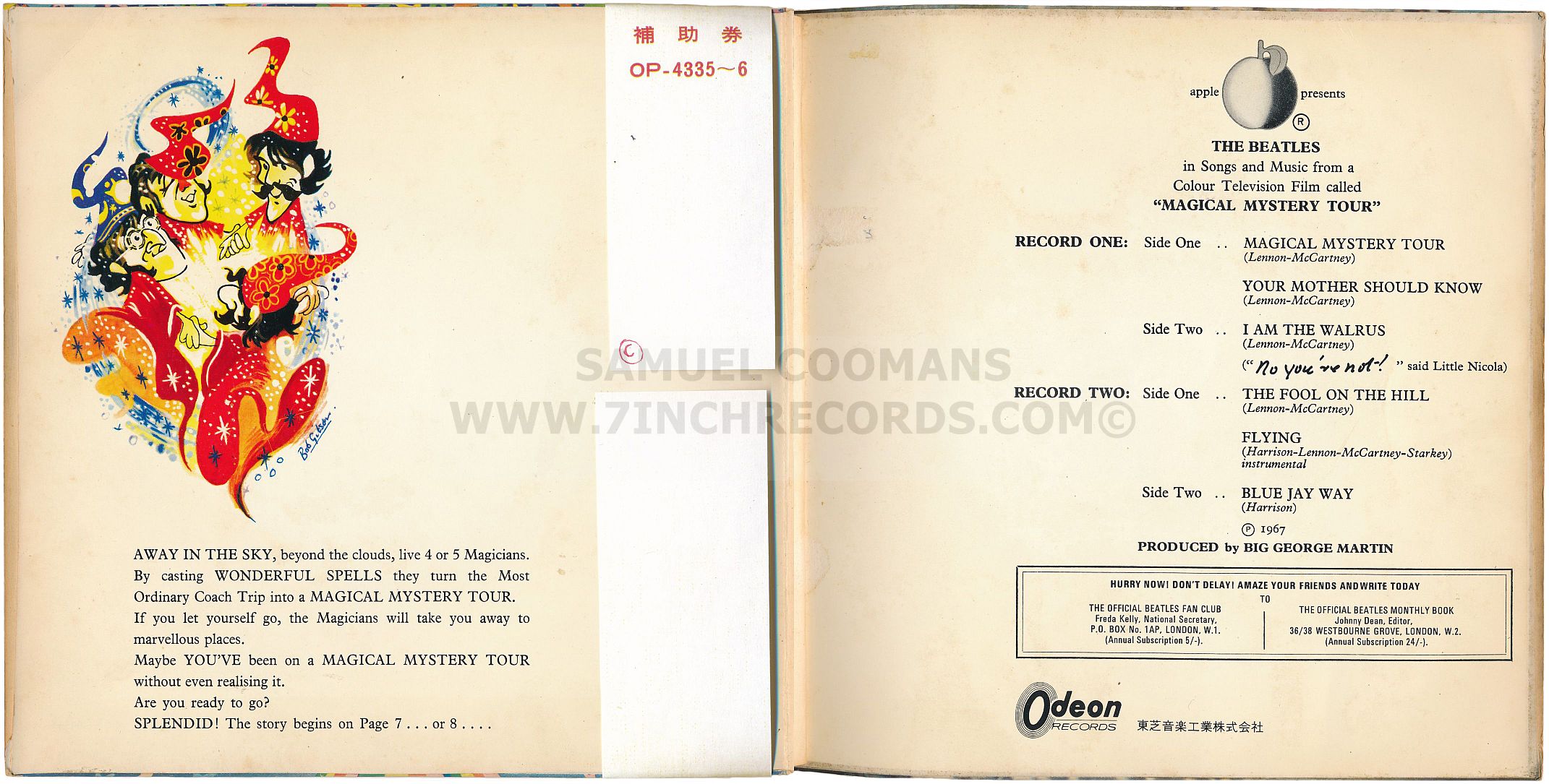 Inner Flaps of booklet