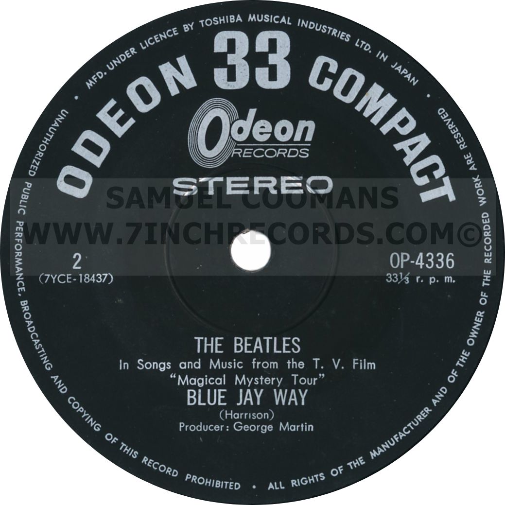 Label Bside of disc 2