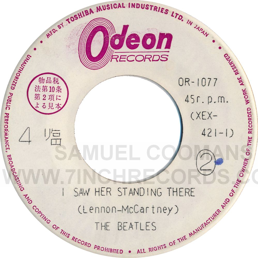 Label Bside of disc 1