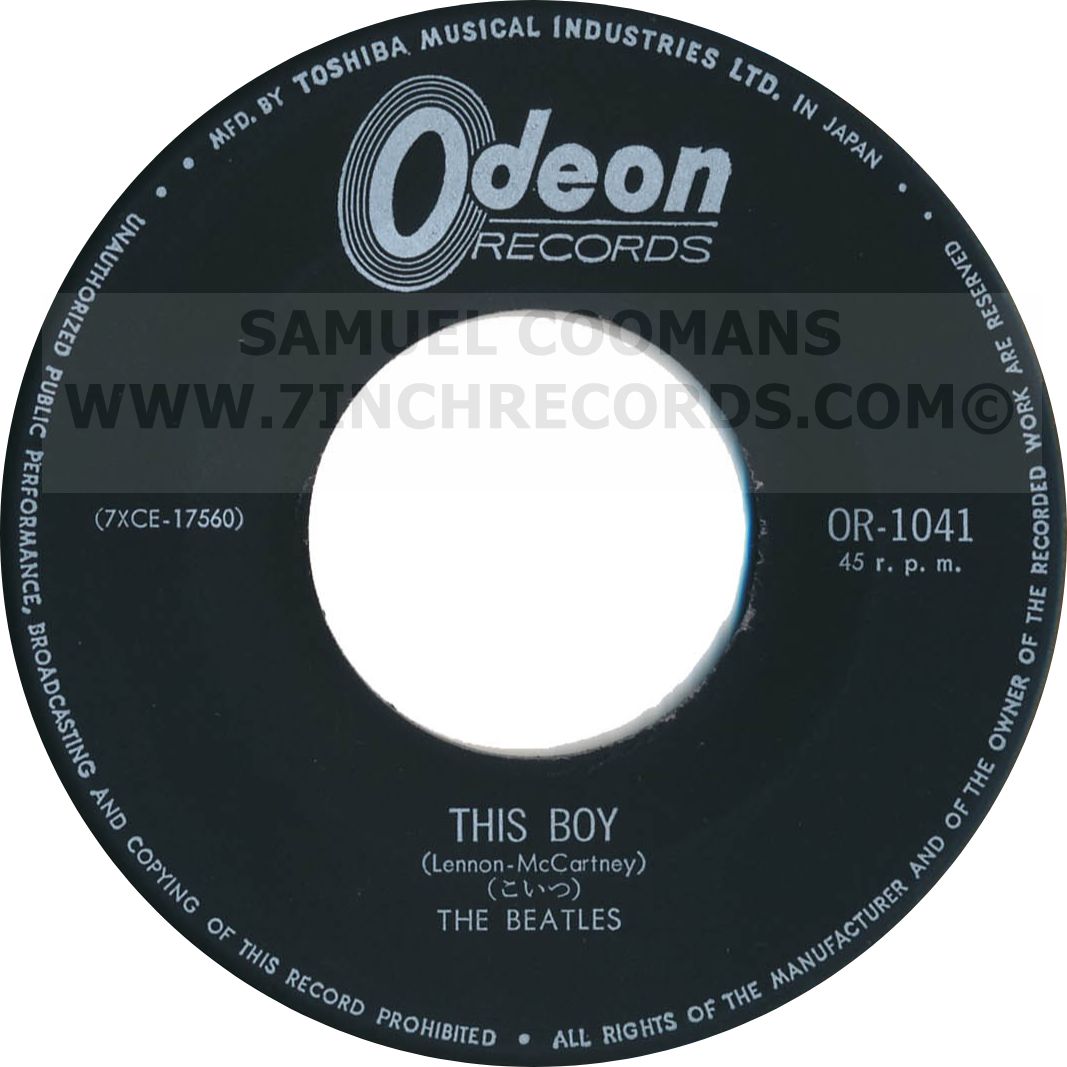 Label Bside of disc 1