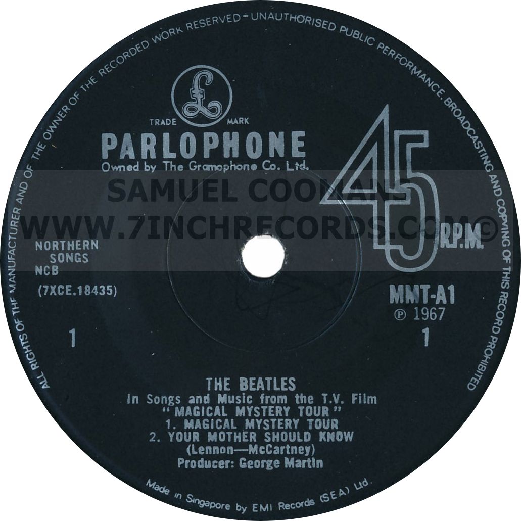 Label Aside of disc 1