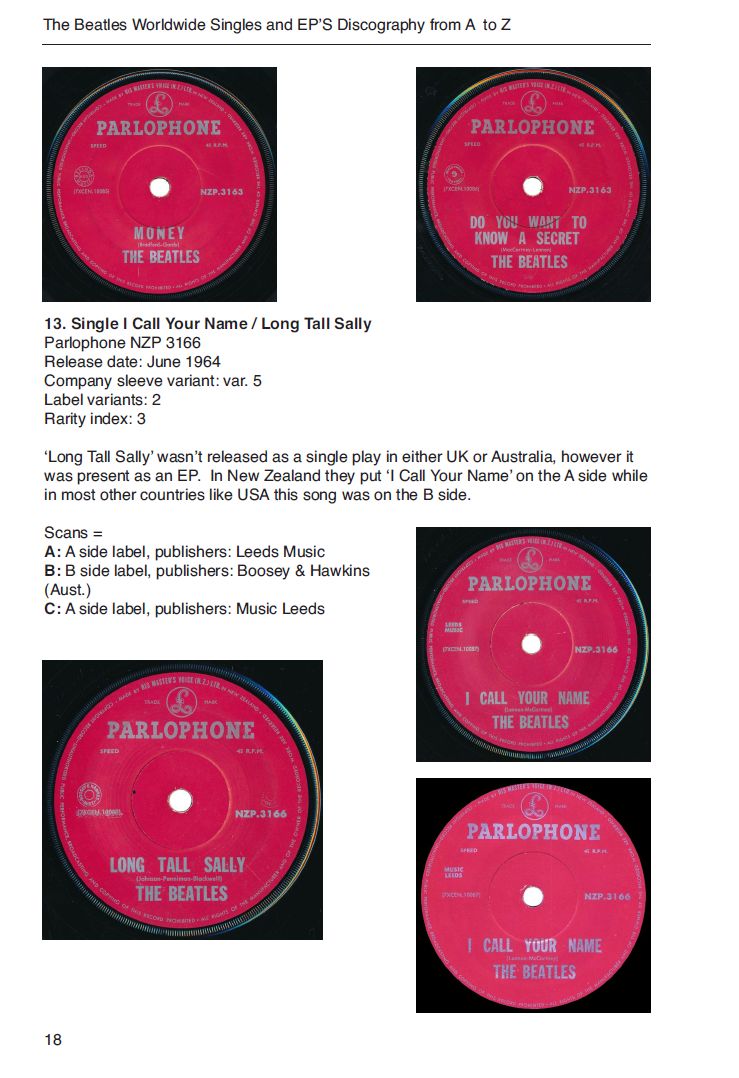 The Beatles worldwide singles and EP encyclopedia V22