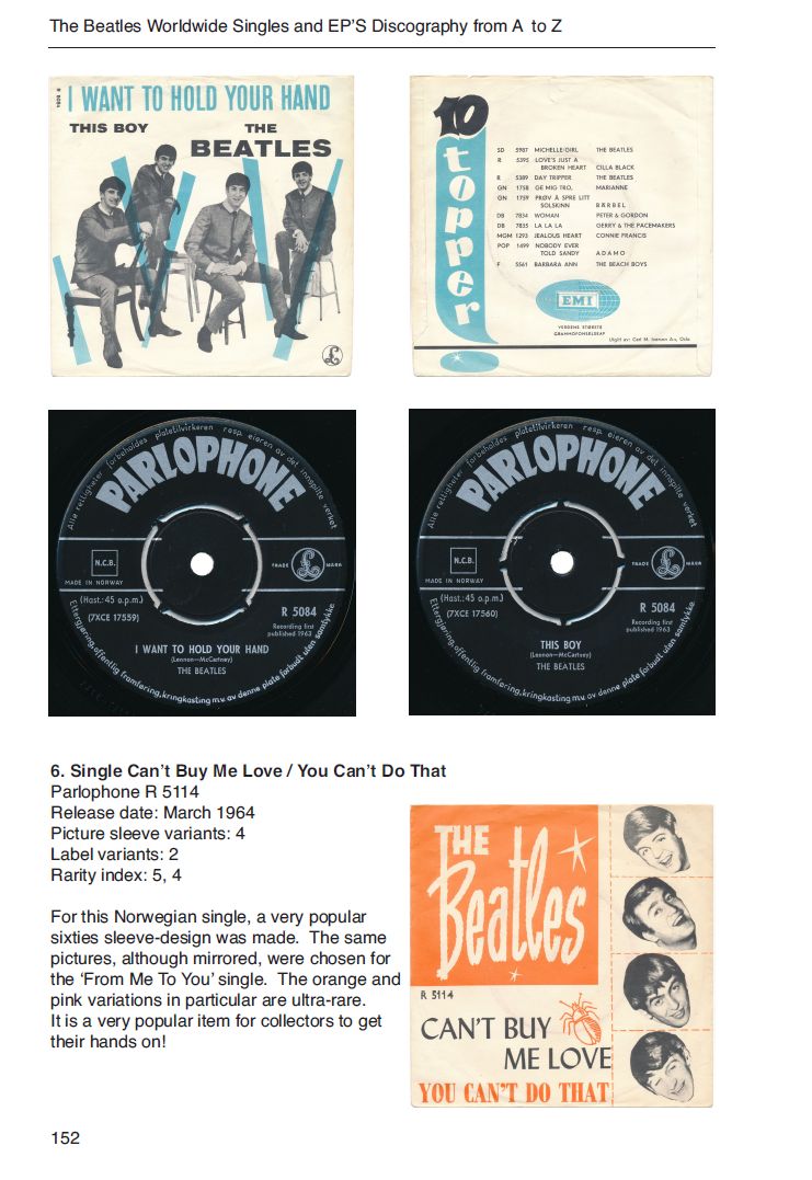 The Beatles worldwide singles and EP encyclopedia V22