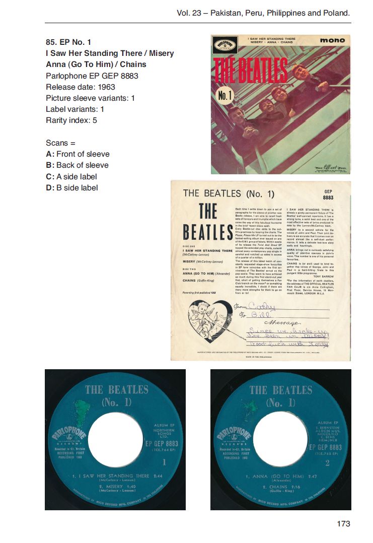 The Beatles worldwide singles and EP encyclopedia V23