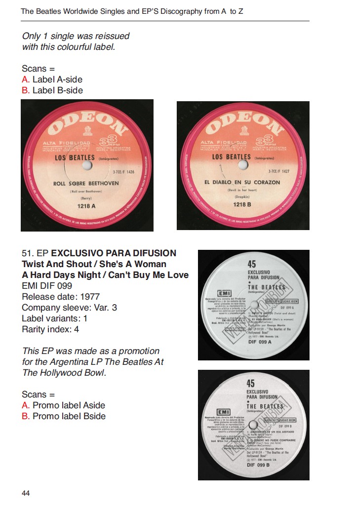 The Beatles worldwide singles and EP encyclopedia